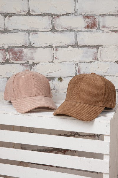PLAIN CORDUROY BASEBALL CAP - Image 4