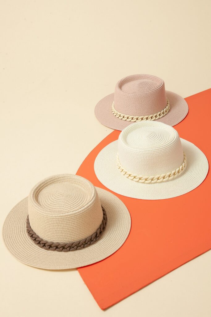 CLASSIC BOATER STRAW SUN HATS