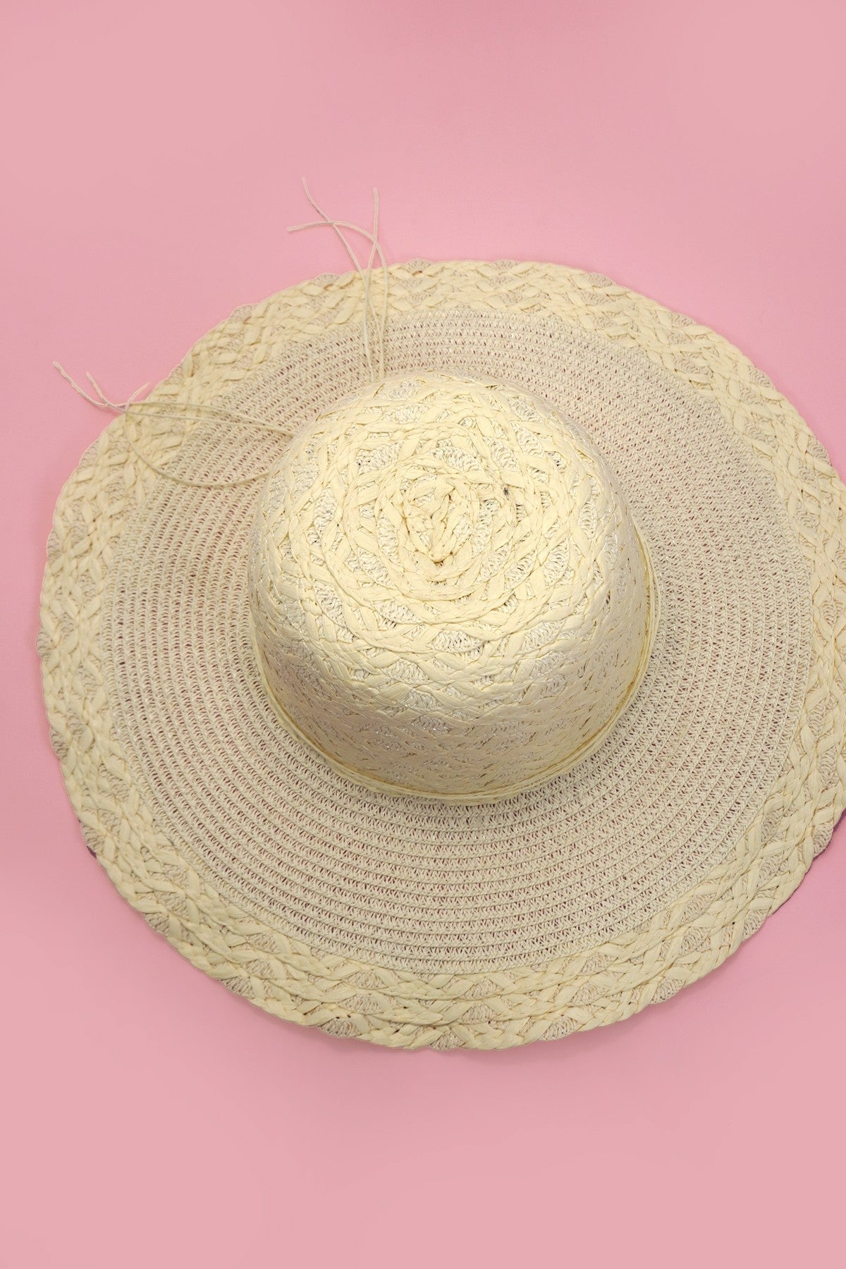 CLASSIC NATURAL PANAMA STRAW SUN HAT - Image 3