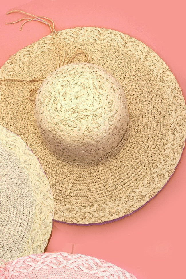 CLASSIC NATURAL PANAMA STRAW SUN HAT - Image 2