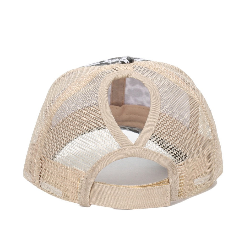TRUCKER HAT LEOPARD ANIMAL FRONT MESH BACK CAP - Image 7