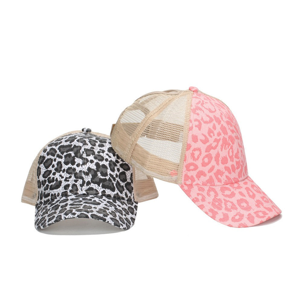 TRUCKER HAT LEOPARD ANIMAL FRONT MESH BACK CAP - Image 5