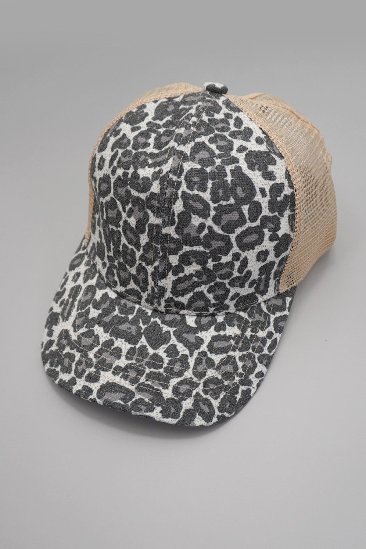 TRUCKER HAT LEOPARD ANIMAL FRONT MESH BACK CAP - Image 2