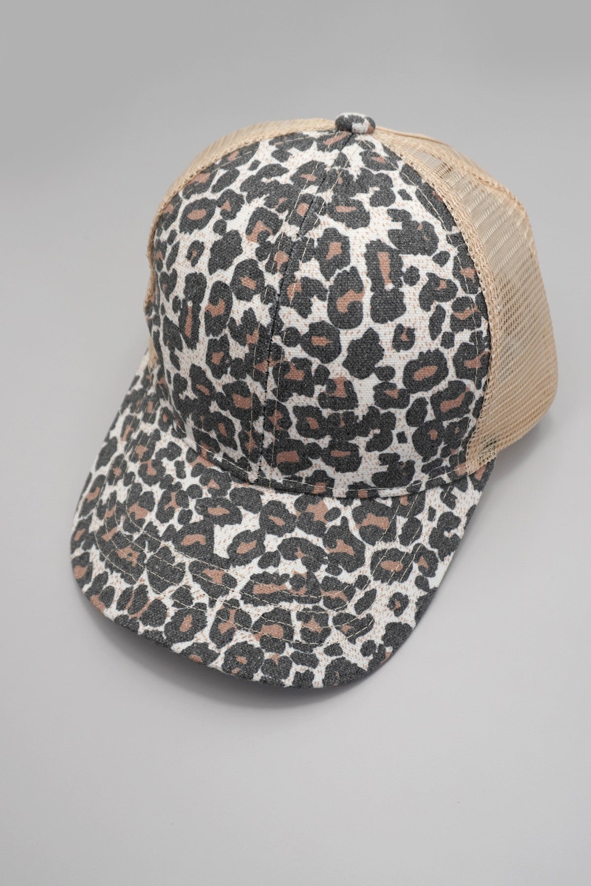 TRUCKER HAT LEOPARD ANIMAL FRONT MESH BACK CAP - Image 3