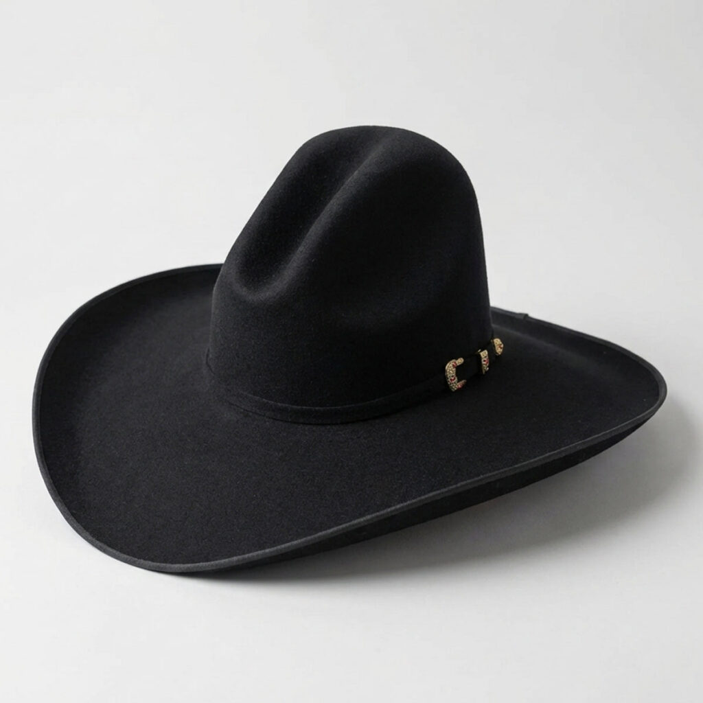 Tombstone 20X Cassidy Gus Crown Black Felt Cowboy Hat