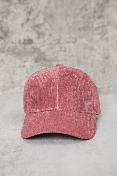 PLAIN CORDUROY BASEBALL CAP - Image 16